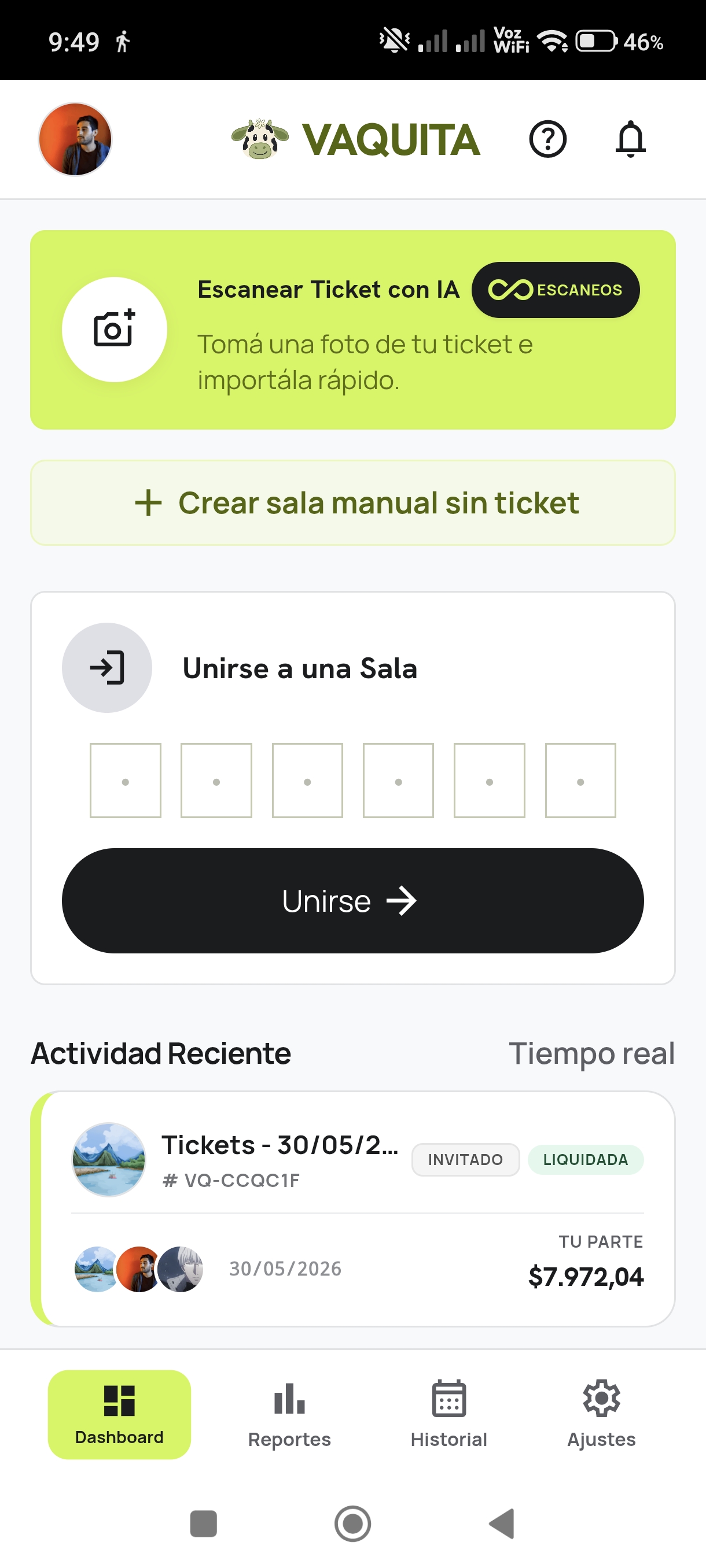 Vaquita App Mockup
